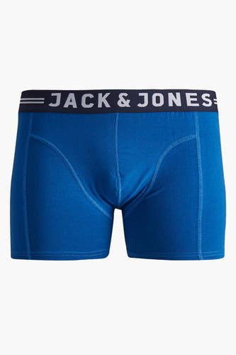 Sous-vêtements bleus d'ACCESSORIES BY JACK & JONES, avec une ceinture élastique à logo.