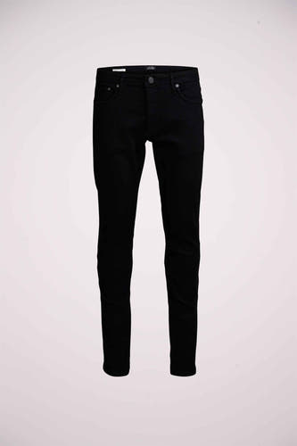 Jean slim noir de JACK & JONES JEANS INTELLIGENCE, couleur unie, style classique à cinq poches.