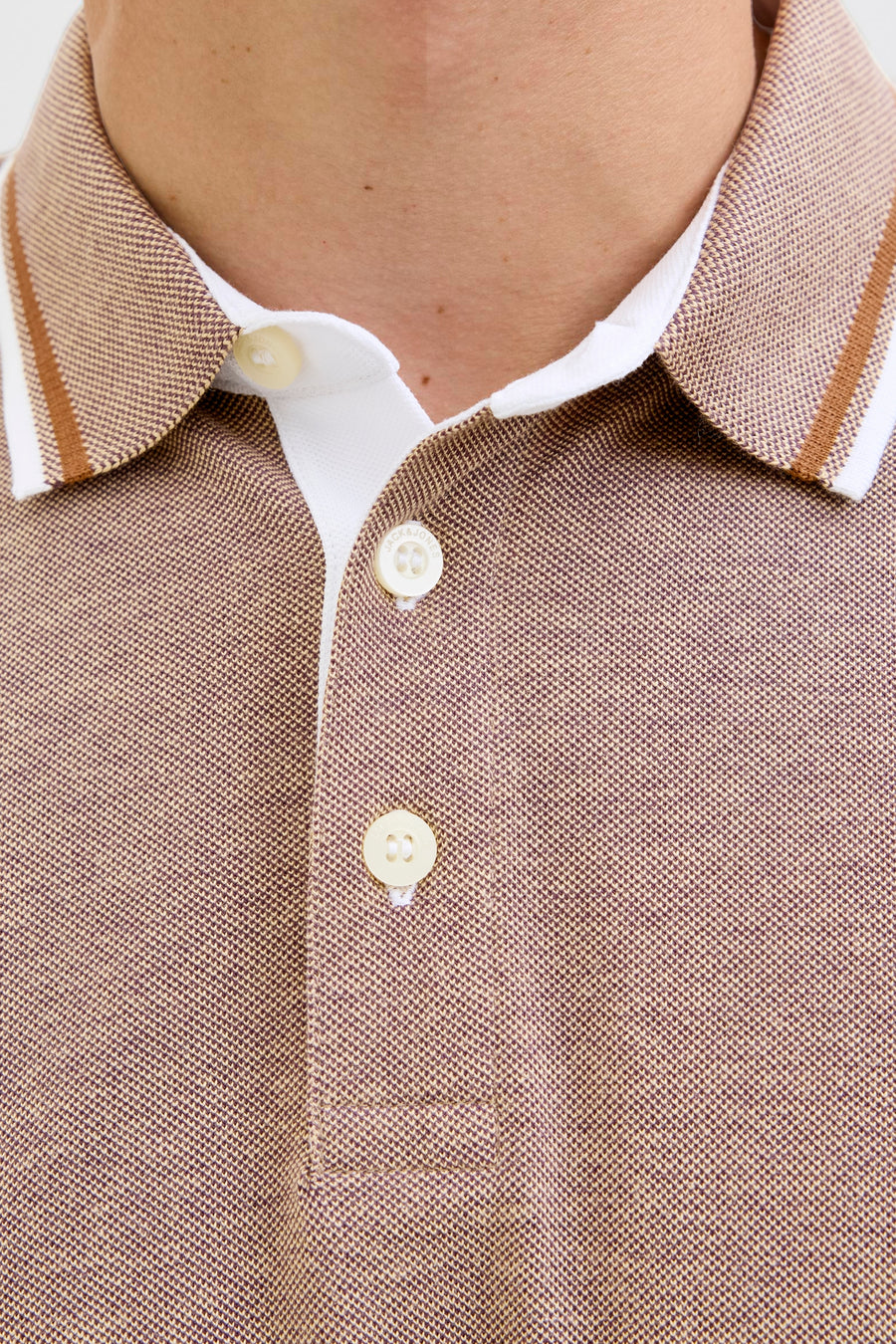 Polo à manches courtes - brun - PREMIUM by JACK & JONES