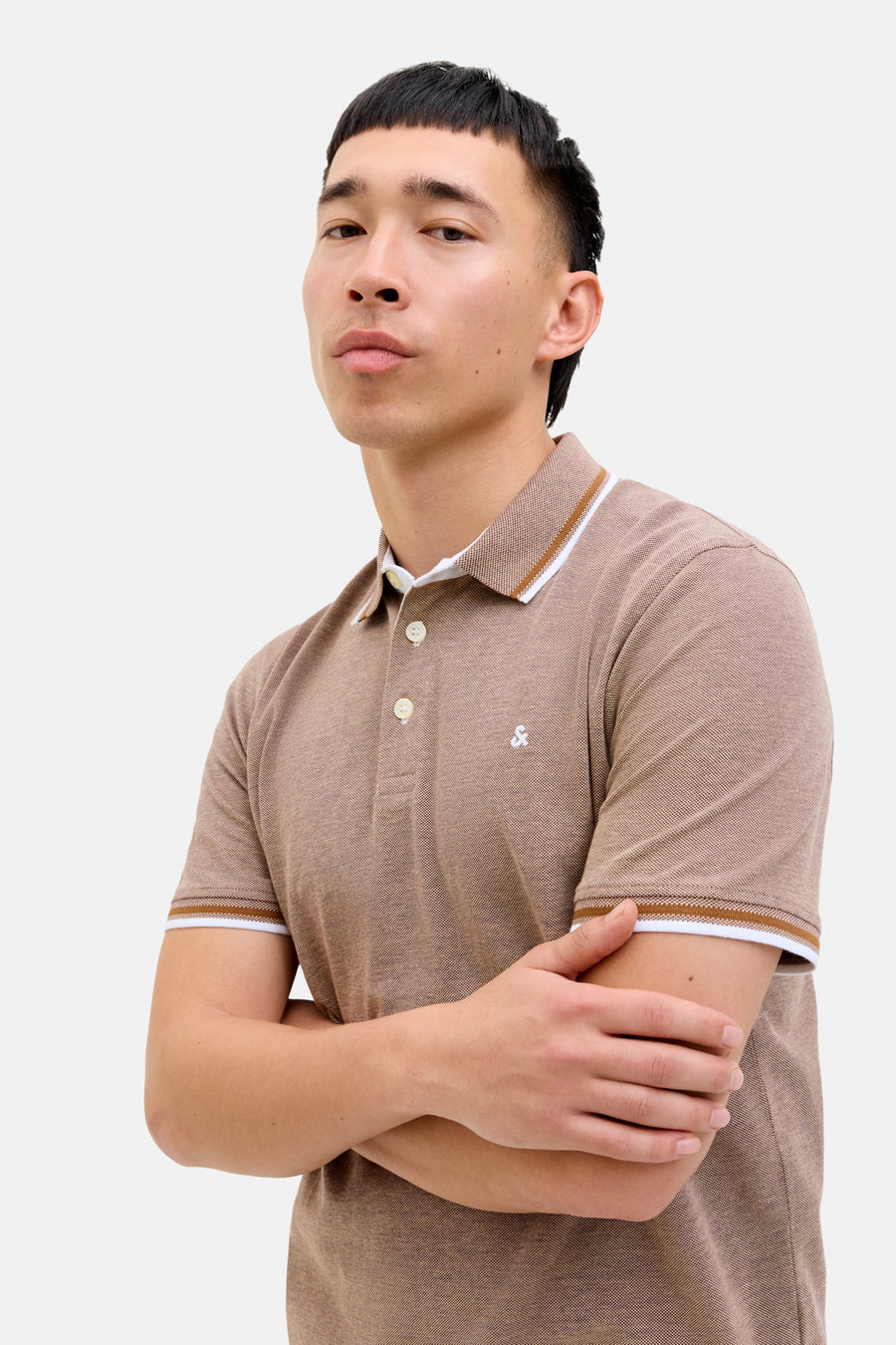 Polo à manches courtes - brun - PREMIUM by JACK & JONES