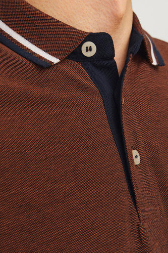 Polo à manches courtes - brun - PREMIUM by JACK & JONES