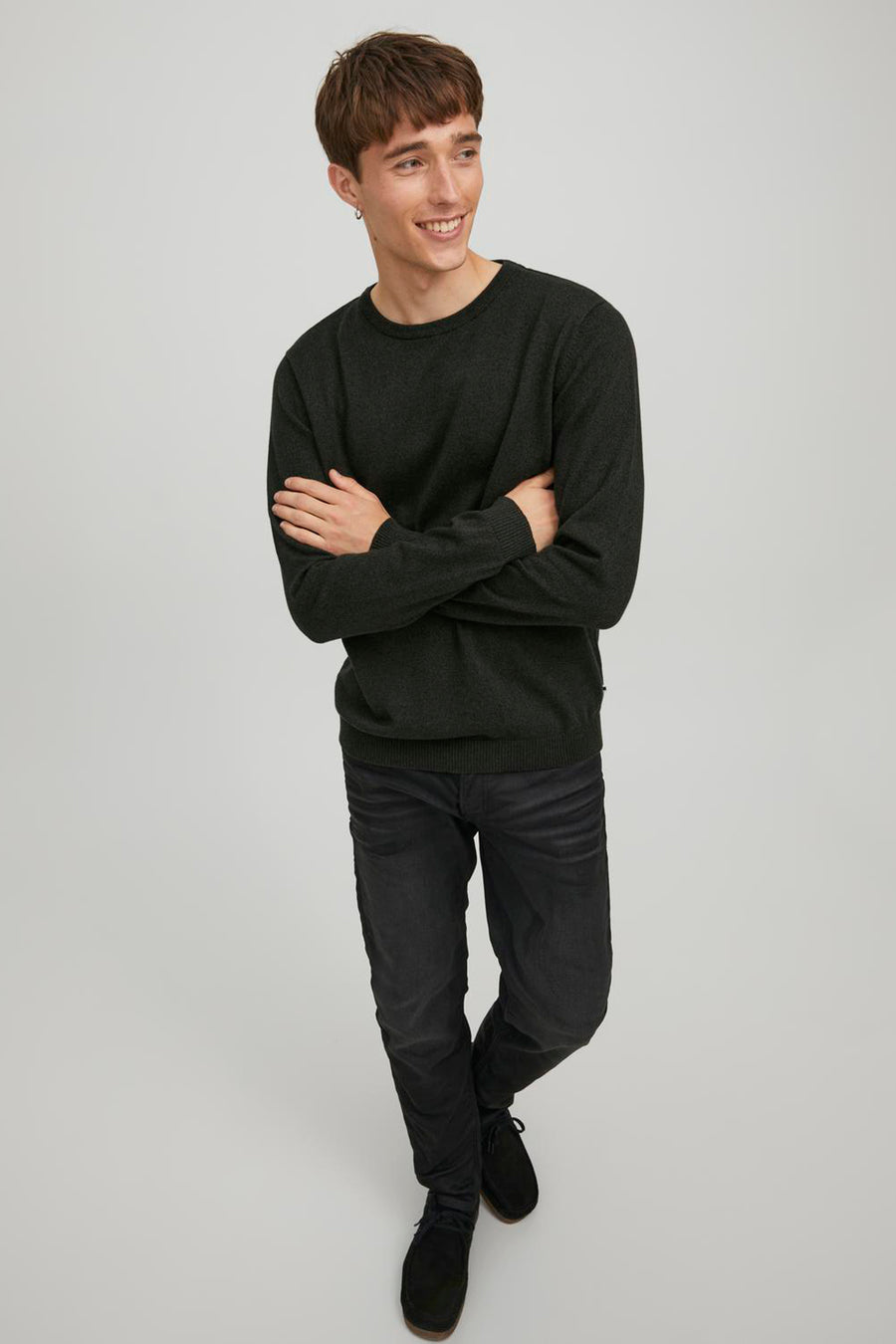 Pull à col rond - vert - CORE BY JACK & JONES