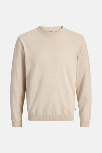 Crèmekleurige Jack & Jones trui met lange mouwen.
