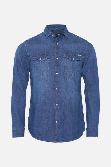 Chemise (manches longues) Denim - PREMIUM BLUE by JACK & JONES