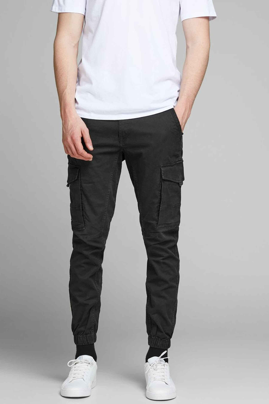 Pantalon cargo - noir - JACK & JONES JEANS INTELLIGENCE
