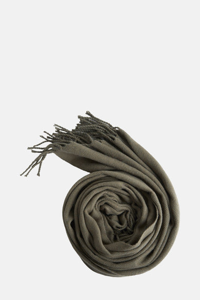 Chapeau d'hiver en kaki d'ACCESSORIES BY JACK & JONES, présenté plié avec des bords visibles.