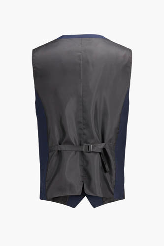 Gilet bleu de PREMIUM par JACK & JONES, avec une ceinture ajustable et un doublage lisse.