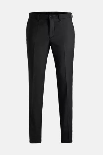 Zwarte kostuumbroek van PREMIUM by JACK & JONES, effen en met een gladde textuur.
