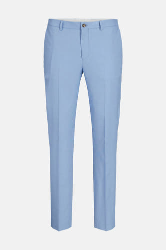 Pantalon de costume bleu clair de PREMIUM by JACK & JONES, uni et avec des jambes droites.