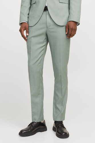 Pantalon de costume vert de PREMI by by JACK & & J, avec une texture lisse et une coupe nette.
