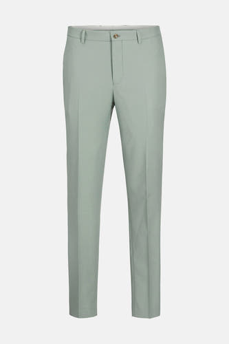 Pantalon de costume vert de PREMIMI by by & JONES, tissu lisse avec une texture lisse.