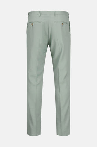 Pantalon de costume vert de PREMI by by JACK & J J, avec des poches à fermeture à glissière à l'arrière.