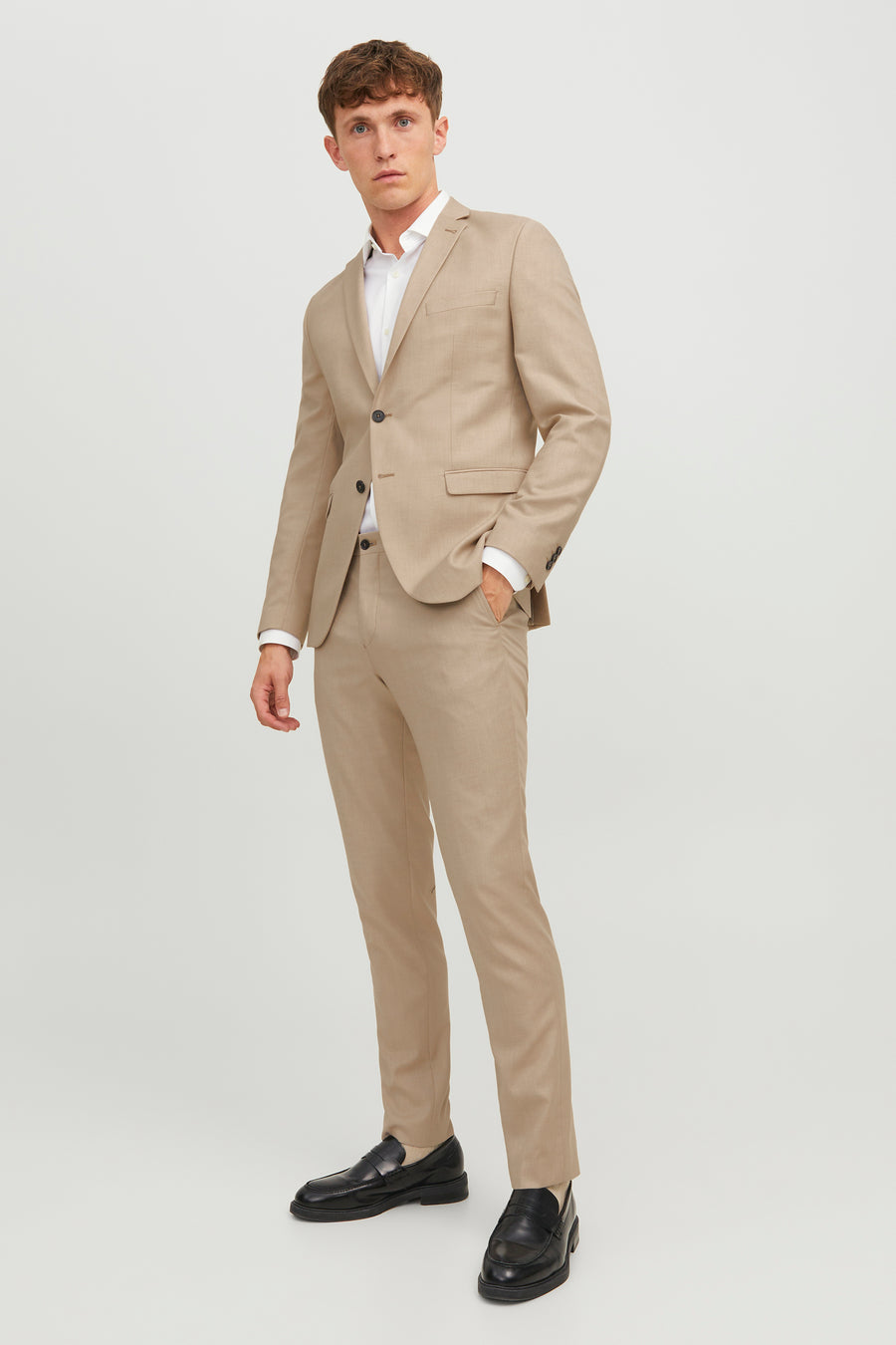 Pantalon de costume - beige - PREMIUM by JACK & JONES
