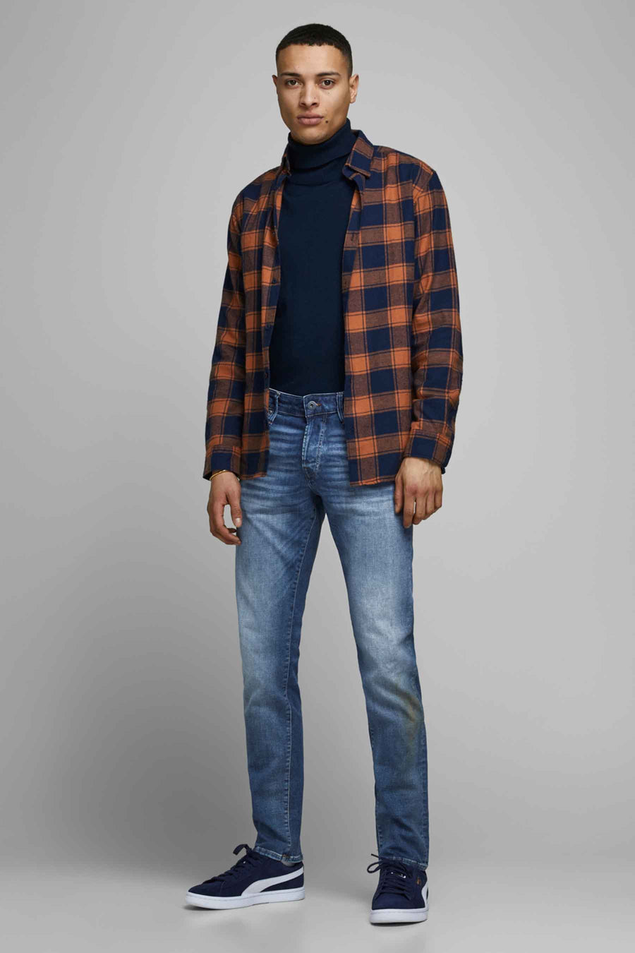 GLENN - mid blue denim - JACK & JONES JEANS INTELLIGENCE