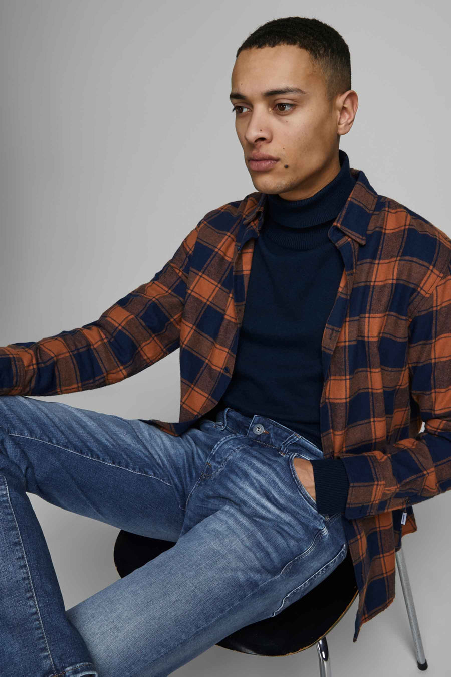 GLENN - mid blue denim - JACK & JONES JEANS INTELLIGENCE