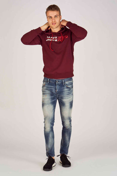 Jean &agrave; coupe droite - bleu