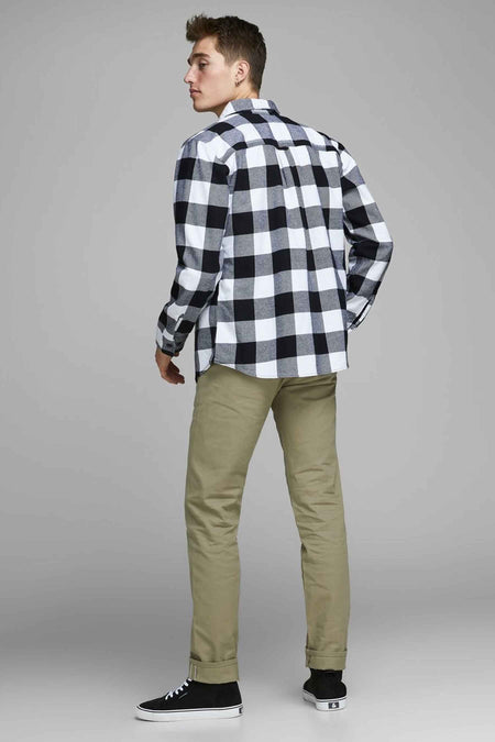 Pantalon color&eacute; - rouge