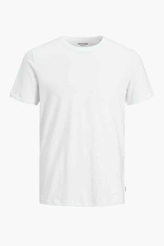 T-shirt blanc de CORE BY JACK & JONES, avec des manches courtes et un col rond.