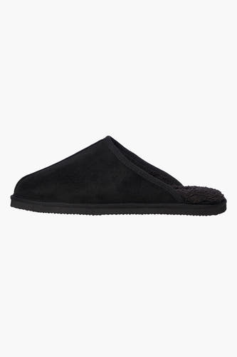 Chaussettes noires d'ACCESSORIES BY JACK & JONES avec une doublure douce, en vue de face.