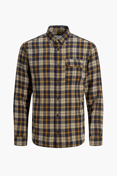 Chemise (manches longues) brun - ORIGINALS BY JACK & JONES
