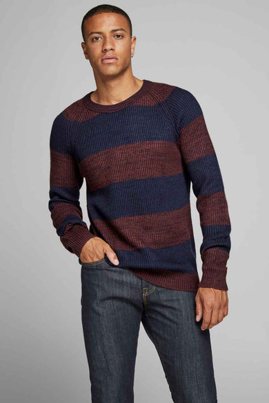 Pull col O bordeaux - ORIGINALS BY JACK & JONES