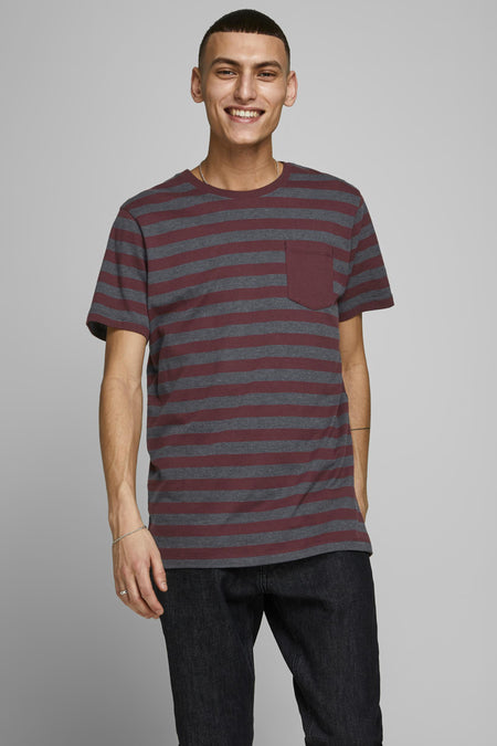 T-shirt (manches courtes) bordeaux - ORIGINALS BY JACK & JONES
