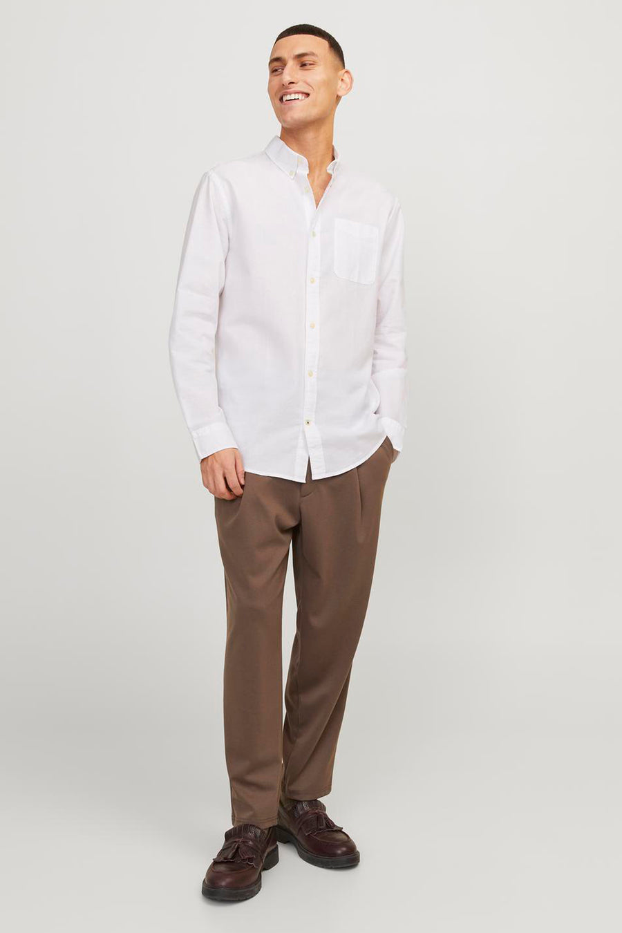 Chemise (manches longues) blanc - PREMIUM by JACK & JONES