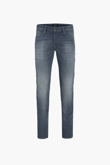 Jean slim - denim gris moyen