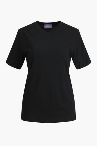 T-shirt noir de JJXX, design simple avec des manches courtes et un col V.