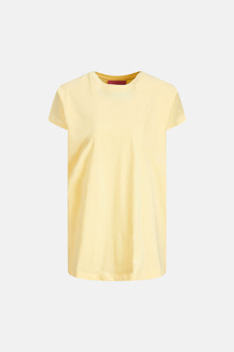 T-shirt jaune de JJXX, couleur unie avec col rond et manches courtes.