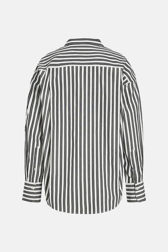 Chemise rayée blanche et noire à longues manches de JJXX, avec colletage et poignets.