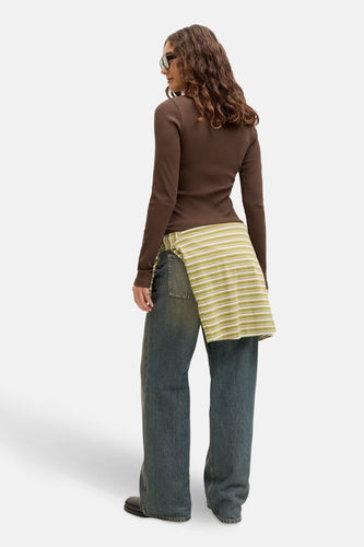 T-shirt à manches longues - brun - JJXX