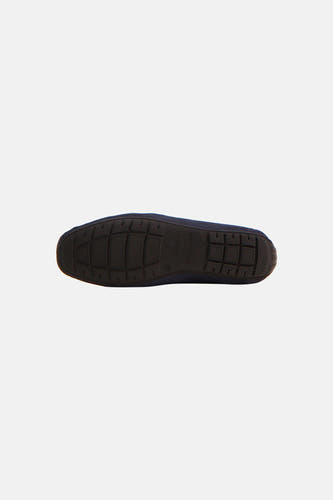 Espadrilles bleues de ACCESSORIES BY JACK & JONES, avec semelle en caoutchouc crantée, en gros plan.