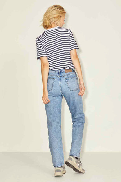 Jean &agrave; coupe droite - bleu