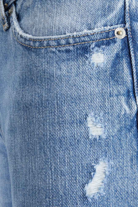 Jean &agrave; coupe droite - bleu