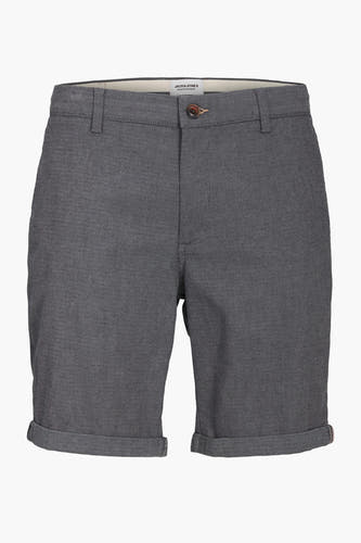 Short en denim gris de Jack & Jones Jeans Intelligence avec un motif subtil et des poches repliées.