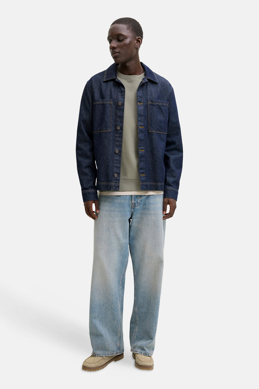 Sweat col O vert - CORE BY JACK & JONES - CORE BY JACK & JONES