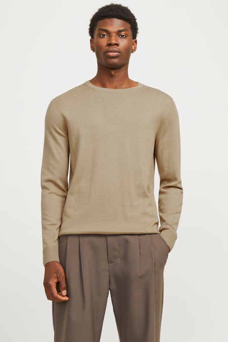 Pull col O Beige - PREMIUM BLUE by JACK & JONES