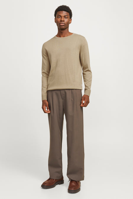 Pull col O Beige - PREMIUM BLUE by JACK & JONES