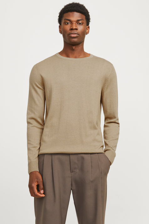 Pull col O beige - PREMIUM BLUE by JACK & JONES