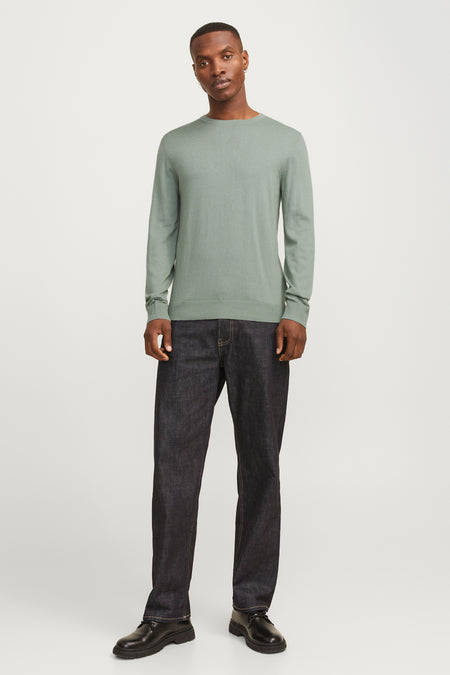 Pull col O vert - PREMIUM BLUE by JACK & JONES