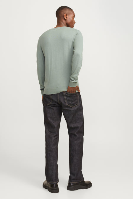 Pull col O vert - PREMIUM BLUE by JACK & JONES