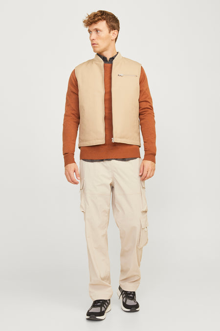 Pull à col rond - brun