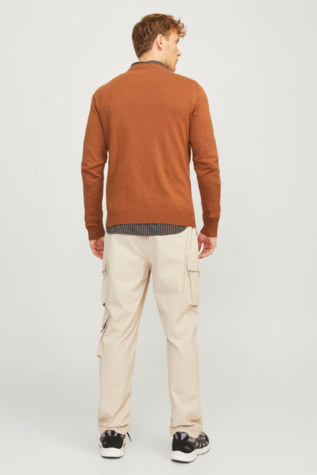 Pull à col rond - brun