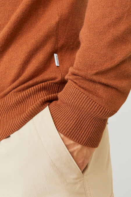 Pull à col rond - brun