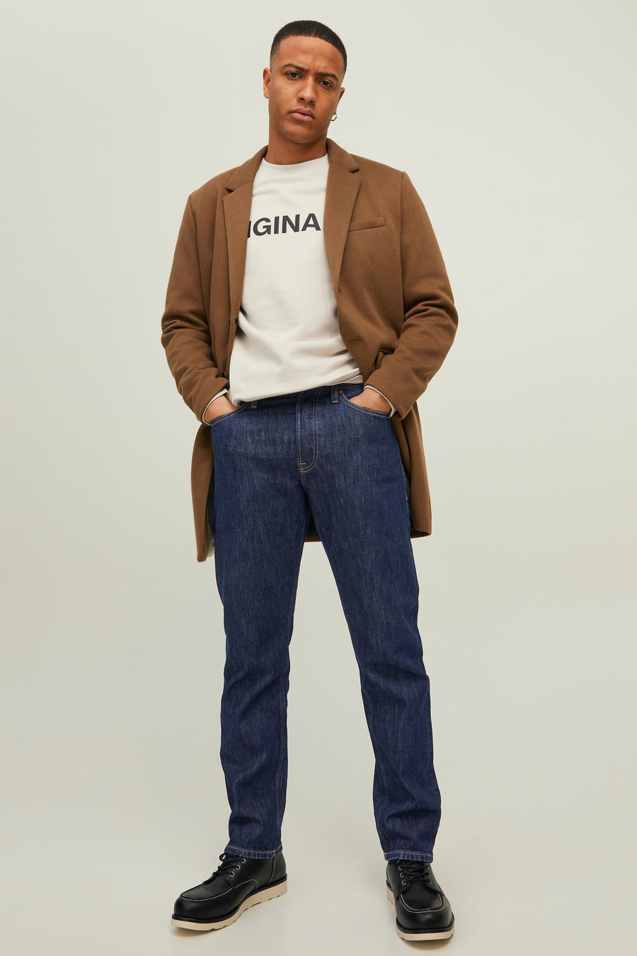 Jeanon tapered - denim bleu foncé