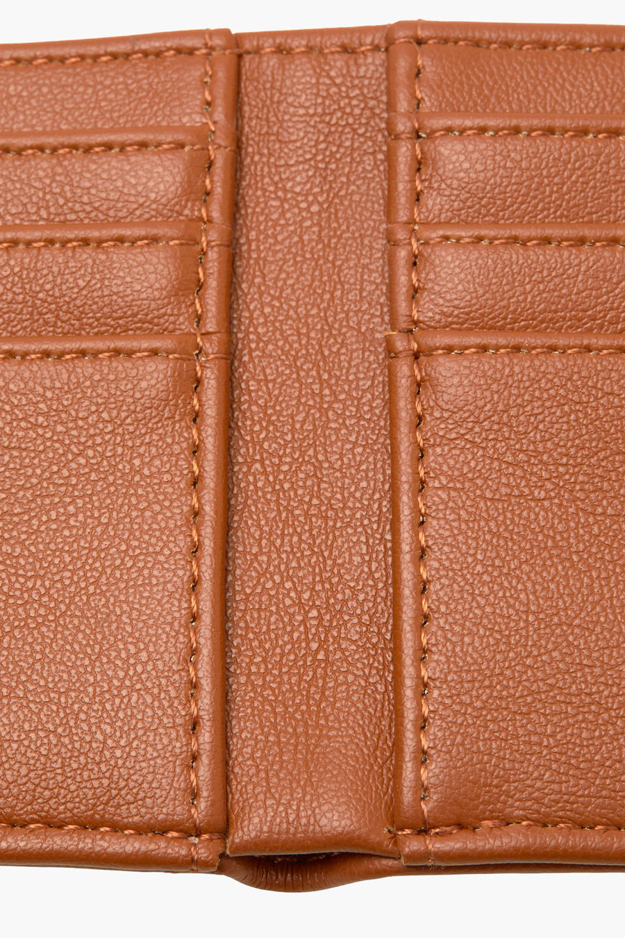 Porte-monnaie marron d'ACCESSORIES BY JACK & JONES, avec des détails brodés et une texture en cuir.