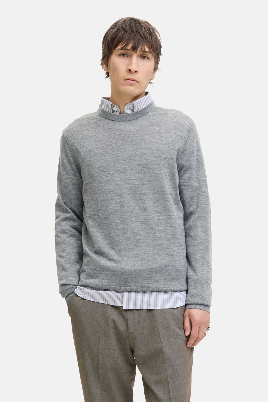 Pull col O gris - PREMIUM by JACK & JONES