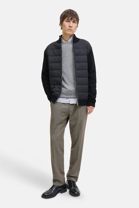 Pull col O - gris