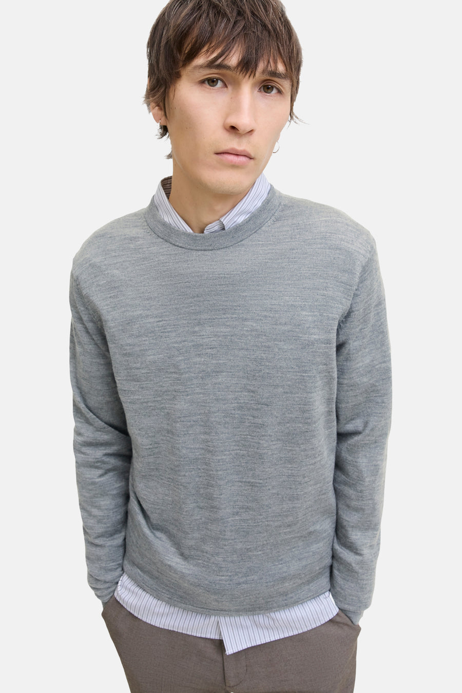 Pull col O gris - PREMIUM by JACK & JONES